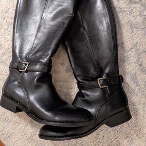 Nine West Riding Boots, Black, Size 9.5